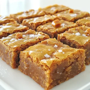 Brown Butter Salted Toffee Blondies Irresistible Treat