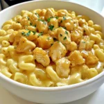 - 2 cups elbow macaroni - 1 lb chicken breast, diced into bite-sized pieces - 1 cup shredded sharp cheddar cheese - 1 cup shredded mozzarella cheese - 1/2 cup grated Parmesan cheese - 3 tablespoons honey - 3 tablespoons soy sauce - 3 cloves garlic, minced - 2 tablespoons olive oil - 1 teaspoon paprika - 1/2 teaspoon black pepper - 1/4 teaspoon salt - 2 cups whole milk - 1/4 cup all-purpose flour - Fresh parsley, finely chopped (for garnish) Each ingredient plays a key role in this dish. The elbow macaroni gives a great base. Chicken breast adds protein and flavor. Using sharp cheddar, mozzarella, and Parmesan brings different textures and tastes. Honey and soy sauce create a sweet and savory mix. Garlic adds depth to the sauce. Olive oil helps cook the chicken nicely. The spices like paprika, black pepper, and salt enhance the taste. Whole milk and flour come together to make a creamy cheese sauce. Finally, parsley adds a fresh touch to the dish. You can adjust any ingredient to suit your taste. This recipe is flexible and fun to make! - Bring a large pot of salted water to a boil. - Add 2 cups of elbow macaroni. Cook for 7-9 minutes until al dente. Drain the pasta and set aside. - Heat a large, non-stick skillet over medium heat. - Add 2 tablespoons of olive oil. Once hot, add 1 pound of diced chicken. Season with 1 teaspoon of paprika, 1/2 teaspoon of black pepper, and 1/4 teaspoon of salt. - Cook for 5-7 minutes, stirring, until the chicken is browned and no longer pink. - Lower the heat to medium-low in the same skillet. - Add 3 cloves of minced garlic and sauté for about 1 minute until fragrant. - Pour in 3 tablespoons of honey and 3 tablespoons of soy sauce. Stir well to coat the chicken. - Simmer for 2-3 minutes to thicken the sauce slightly. - In a separate saucepan, whisk together 1/4 cup of all-purpose flour and 2 cups of whole milk over medium heat. - Stir until the mixture thickens, about 5 minutes. - Reduce the heat to low and add 1 cup of shredded sharp cheddar, 1 cup of shredded mozzarella, and 1/2 cup of grated Parmesan. Stir until melted and smooth. - Gently fold the cooked macaroni into the cheese sauce. - Add the honey garlic chicken and sauce, mixing until everything is coated. - Spoon the Honey Garlic Chicken Mac and Cheese into bowls. - Garnish with finely chopped fresh parsley for color and freshness. To avoid mushy macaroni, follow these steps. Use a big pot with lots of water. Add salt to the boiling water. This helps the pasta stay firm. Cook the macaroni for 7-9 minutes. Check for al dente by tasting a piece. It should be soft but still have a slight bite. You can boost the flavor of your dish with a few spices. Try adding some garlic powder or red pepper flakes. This gives a nice kick. You can also mix in fresh herbs like thyme or basil. These add extra freshness. Adjust salt and pepper to your taste before serving. Choosing different cheese can change the taste. You can use gouda or pepper jack for a twist. For a vegan option, try cashew cheese or almond cheese. These melt well and taste great. Mix and match to find your favorite cheese combo. {{image_4}} You can make Honey Garlic Chicken Mac and Cheese a bit lighter. Try these ideas: - Using whole grain pasta: Whole grain pasta adds fiber. It makes this dish healthier. - Lean protein options: Swap chicken for turkey or tofu. These choices lower calories but keep protein high. You can enjoy this dish without meat or dairy. Here are some tasty swaps: - Meat substitutes: Use chickpeas, lentils, or tempeh instead of chicken. They add protein and texture. - Dairy-free cheese recommendations: Look for vegan cheese brands. They melt well and taste great in this dish. Boost your mac and cheese with veggies. They add flavor and nutrition: - Incorporation of greens or veggies: Try spinach, broccoli, or bell peppers. They blend well and add color. - Flavor pairing ideas: Pair veggies with garlic or onion for more taste. This makes each bite exciting and fresh. To store your Honey Garlic Chicken Mac and Cheese, place it in an airtight container. Make sure it cools down first. Leftovers can last for about 3 to 4 days in the fridge. If you see any signs of spoilage, like a bad smell or mold, it’s best to toss it. To freeze this dish, let it cool completely. Then, transfer it to a freezer-safe container. You can also use a zip-top bag, removing as much air as possible. This meal freezes well for up to 2 months. When you're ready to eat, thaw it overnight in the fridge. Reheat it in the oven at 350°F until hot. Stir occasionally to ensure even heating. For easy meals, prep your ingredients ahead of time. You can cook the macaroni and chicken in advance. Store them separately in the fridge for up to 3 days. When you are ready to eat, combine them with the cheese sauce and honey garlic mixture. Reheat everything on the stove or in the microwave, and enjoy a quick, tasty meal! Yes, you can make this dish gluten-free. Use gluten-free elbow macaroni instead of regular pasta. For the cheese sauce, replace all-purpose flour with cornstarch or a gluten-free flour blend. This keeps the creamy texture without gluten. If you need a substitute for honey, consider maple syrup or agave nectar. Both work well for sweetness. You can also use brown sugar or coconut sugar. Just mix it with a little water to get a similar consistency. To adjust the serving size, simply scale the ingredients up or down. If you want to make more, double the amounts. For fewer servings, cut the recipe in half. Keep the cooking times similar, but check for doneness as needed. This blog post covered a tasty and easy recipe for macaroni with chicken and a honey garlic sauce. You learned about the key ingredients and step-by-step cooking instructions. I shared tips on cooking macaroni, enhancing flavors, and customizing cheese. Explore variations for health, vegetarian needs, and extra veggies. Don’t forget proper storage tips for leftovers! Now, you’re ready to cook a delicious meal your friends and family will love. Enjoy experimenting and making it your own!