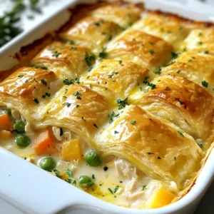 Cheesy Chicken Pot Pie Casserole Comfort Food Recipe