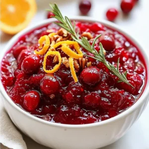 Sparkling Ginger Cranberry Sauce Festive and Flavorful