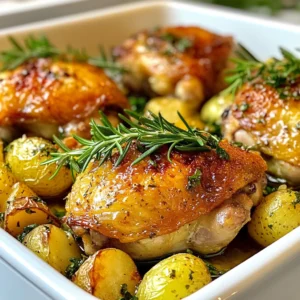 Roasted Chicken Thighs and Potatoes Flavorful Meal