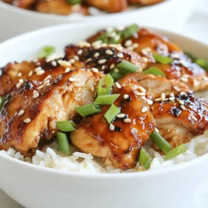 Sticky Chicken Rice Bowls Packed with Flavor Delight