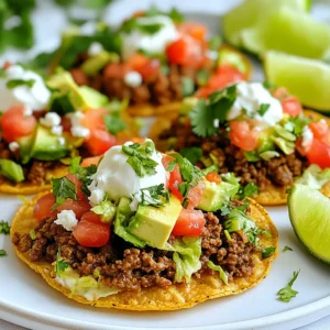 Ground Beef Tostadas Easy and Flavorful Recipe