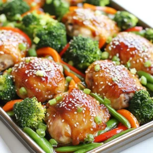 Sheet Pan Teriyaki Chicken & Veggies Savory Dinner