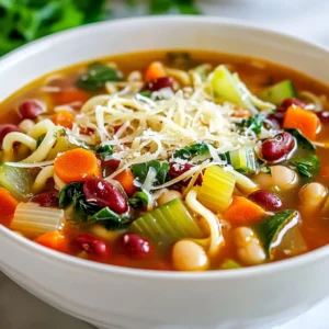 Classic Minestrone with Gluten-Free Noodles Delight
