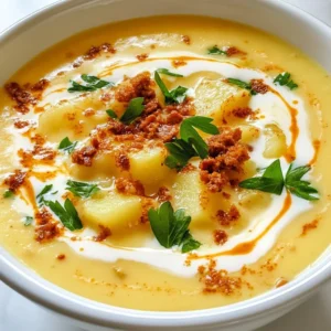 Creamy Chorizo Potato Soup Comforting and Simple Dish