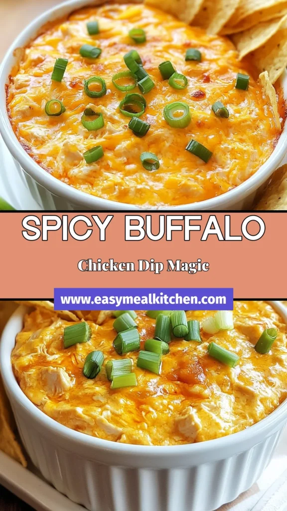 Get ready for the ultimate appetizer for game day with this Spicy Crockpot Buffalo Chicken Dip! This Creamy Buffalo Dip combines shredded chicken, cream cheese, ranch dressing, and spicy buffalo sauce for a delightful flavor explosion. Perfect as a Slow Cooker Chicken Dip, it's easy to whip up and is sure to impress your guests. Save this Buffalo Chicken Dip Recipe for your next gathering and enjoy every delicious bite. #BuffaloChickenDip #SpicyCrockpotDip #GameDayAppetizer #SlowCookerRecipes