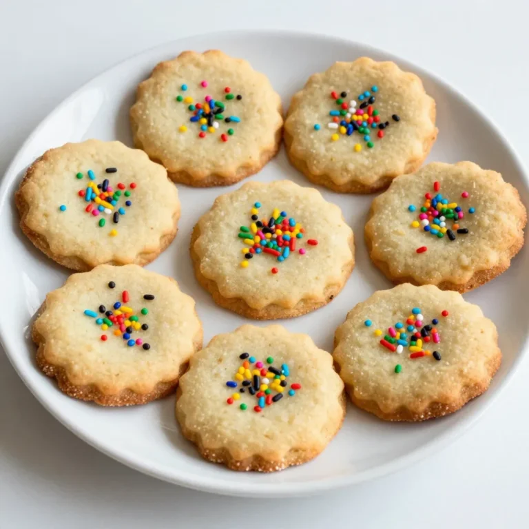 To make Classic Christmas Sugar Cookies, you need these key ingredients: - 2 ¾ cups all-purpose flour - 1 teaspoon baking powder - ½ teaspoon baking soda - ½ teaspoon salt - 1 cup unsalted butter, softened at room temperature - 1 ½ cups granulated sugar - 1 large egg, at room temperature - 1 teaspoon vanilla extract - 1 teaspoon almond extract - Colored sugar or festive sprinkles for decoration Each ingredient plays an important role. The flour provides structure. Baking powder and baking soda help the cookies rise. Salt enhances the sweet flavor. Unsalted butter gives a rich taste and soft texture. Granulated sugar adds sweetness and helps cookies spread. The egg binds the dough. Vanilla and almond extracts add lovely flavor notes. Finally, colored sugar makes your cookies sparkle with holiday cheer. {{ingredient_image_2}} 1. Preheat the Oven and Prepare Baking Sheets: Start by preheating your oven to 350°F (175°C). While it warms, line two baking sheets with parchment paper. This step prevents the cookies from sticking. 2. Mix Dry Ingredients: In a medium bowl, whisk together 2 ¾ cups of all-purpose flour, 1 teaspoon of baking powder, ½ teaspoon of baking soda, and ½ teaspoon of salt. Mixing these dry ingredients well ensures even rising. 3. Cream Butter and Sugar: In a large bowl, beat 1 cup of softened unsalted butter and 1 ½ cups of granulated sugar with an electric mixer. Mix on medium speed for 3-4 minutes. The goal is a light and fluffy texture. 4. Incorporate Egg and Extracts: Add 1 large room-temperature egg, 1 teaspoon of vanilla extract, and 1 teaspoon of almond extract. Beat until everything is mixed well into the butter and sugar. 5. Combine Wet and Dry Ingredients: Gradually add your flour mixture to the wet ingredients in batches. Mix on low speed until just combined. Be careful not to overmix; the dough should be slightly sticky. 6. Chill the Dough: Divide the dough into two equal portions. Flatten each half into a disk, wrap them tightly in plastic wrap, and chill in the fridge for at least 1 hour. Chilling helps the cookies keep their shape. 7. Roll Out the Dough: After chilling, sprinkle flour on a clean countertop. Take the first disk and roll it out to about ¼ inch thick. A rolling pin helps create an even surface. 8. Cut Out Cookie Shapes: Use your favorite cookie cutters to cut out shapes from the dough. Place the cut cookies on the lined baking sheets, leaving space for them to spread. 9. Decorate Before Baking: Before baking, sprinkle each cookie with colored sugar or festive sprinkles. This adds a fun touch and makes them look special. 10. Bake and Cool: Place the baking sheets in the preheated oven and bake for 8-10 minutes. Watch for lightly golden edges while the centers stay soft. After baking, let the cookies cool on the sheets for about 5 minutes before moving them to wire racks to cool completely. - Importance of ingredient temperatures: Use room-temperature butter and eggs. This helps blend the dough well and gives a soft texture. - Avoiding overmixing the dough: Mix until just combined. Overmixing makes cookies tough. You want a soft, slightly sticky dough. - Tips for achieving chewy centers: Chill the dough before rolling. This helps the cookies keep their shape and remain chewy in the middle. - Using colored sugar and sprinkles: Before baking, sprinkle colored sugar on top. This adds fun colors and a festive touch to your cookies. - Alternative decorations like royal icing: After baking, try royal icing for decoration. It’s great for adding details and looks pretty on your cookies. - Creative Christmas-themed shapes: Use cookie cutters to create fun shapes. Think stars, trees, or snowmen for a cheerful holiday vibe. Pro Tips Chill for Better Shape: Chilling the dough is crucial as it helps the cookies maintain their shape while baking, preventing them from spreading too much. Use Room Temperature Ingredients: Ensure your butter and egg are at room temperature for better incorporation, resulting in a smoother and more cohesive dough. Don’t Overbake: Keep an eye on the cookies while they bake; they should be just lightly golden around the edges to stay soft and chewy in the center. Experiment with Flavors: Feel free to add spices like cinnamon or nutmeg to the dough for a unique twist that enhances the festive flavor profile of the cookies. {{image_4}} You can change the taste of your sugar cookies easily. Adding spices like cinnamon or nutmeg gives warmth. Just add a teaspoon of either spice to your dry mix. It makes the cookies feel cozy and festive. Citrus zest or extracts can brighten up the flavor, too. Try adding a teaspoon of lemon or orange zest to the dough. This gives a fresh twist that contrasts well with the sweetness. For an extra pop, consider using a splash of lemon or orange extract. If you need gluten-free cookies, swap all-purpose flour for a gluten-free blend. Look for a blend that works well for baking. Many brands offer great flour mixes that keep your cookies soft and chewy. For vegan options, replace butter with coconut oil or vegan butter. Use flaxseed meal mixed with water instead of an egg. Just mix one tablespoon of flaxseed meal with three tablespoons of water. Let it sit until it thickens like an egg. This keeps your cookies tasty and plant-based! To keep your sugar cookies fresh, store them at room temperature. Place them in an airtight container. This will help maintain their soft texture. If you want to store them longer, refrigeration is an option. However, they can dry out if not sealed well. For longer shelf life, freezing cookies is the best choice. First, let the cookies cool completely. Then, wrap each cookie tightly in plastic wrap. Place them in a freezer-safe bag or container. They can last up to three months in the freezer. When you want to enjoy your cookies later, reheating can bring back their softness. Place them in a microwave for about 10-15 seconds. This warms them up and makes them soft again. If your cookies feel hard, try a slice of bread in the container. The bread adds moisture and helps soften the cookies. You can also use leftover cookies in fun recipes. Crumble them over ice cream or mix them into a milkshake. They add a festive touch to many treats. How to keep sugar cookies soft and fresh? To keep sugar cookies soft, store them in an airtight container. Place a slice of bread in the container. The cookies will absorb moisture from the bread, keeping them fresh. Can I freeze sugar cookie dough before baking? Yes, you can freeze sugar cookie dough. Wrap it tightly in plastic wrap and place it in a freezer bag. When ready, thaw it in the fridge overnight before rolling and cutting. What's the origin of sugar cookies during Christmas? Sugar cookies date back to the 1700s in the United States. They became popular during Christmas due to their simple ingredients and festive shapes. People enjoyed decorating them for the holidays. How long do sugar cookies last? When stored properly, sugar cookies last about one week at room temperature. If frozen, they can last up to three months. Just make sure they are in an airtight container. Can I use whole wheat flour in this recipe? You can use whole wheat flour, but the texture may change. The cookies may be denser and have a nuttier flavor. For best results, mix half all-purpose flour and half whole wheat flour. Now you know the key ingredients and steps to make delicious Christmas sugar cookies. We discussed tips for perfect texture, fun decorating ideas, and even variations for special diets. The joy of baking these cookies brings warmth to the holiday season, allowing for creativity and celebration. By mastering these recipes, you can share delightful treats with friends and family. Enjoy making and sharing your festive masterpieces!