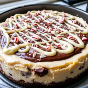 No-Bake Peppermint Bark Cheesecake Delightfully Easy