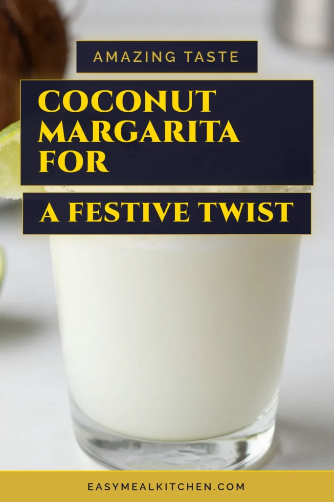 Sip into the holiday spirit with this Coconut White Christmas Margarita! This refreshing tropical margarita recipe combines creamy coconut milk with lime juice and agave syrup for a delightful holiday cocktail. Perfect for festive gatherings, this Coconut Milk drink is sure to impress. Add a hint of vanilla and garnishes for an extra touch. Discover more holiday cocktail ideas and indulge in these festive margarita recipes today! Save this recipe for your next celebration! #HolidayCocktails #CoconutMargarita #TropicalDrinks #FestiveRecipes