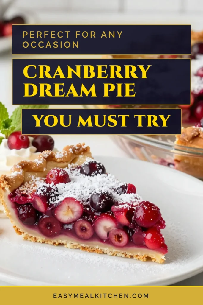 Discover the deliciously delightful Nantucket cranberry dream pie recipe, perfect for any holiday gathering! This easy holiday pie recipe combines fresh cranberries and coconut for a unique twist on a classic cranberry pie dessert. Whether you're searching for the best cranberry dessert ideas or a simple coconut cranberry pie, this recipe will impress your guests. Click to get the full recipe and save it for your festive moments! #CranberryPie #HolidayDessert #EasyRecipes #NantucketPie