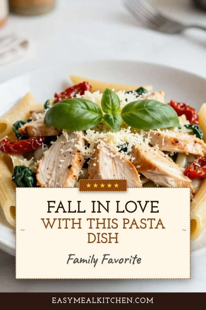 Indulge in this delectable Marry Me Chicken Pasta, a creamy chicken pasta recipe that will wow your loved ones. Featuring tender chicken, sun-dried tomatoes, and a rich sauce, this easy weeknight dinner is a must-try! Perfect for busy nights, this Italian chicken pasta dish combines flavors that are simply irresistible. Get ready to impress and savor every bite! Save this recipe for your next meal. #MarryMeChickenPasta #CreamyPasta #EasyDinner #ItalianCuisine