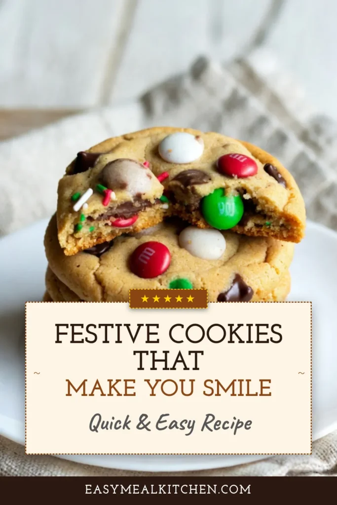 Get into the holiday spirit with these irresistible Christmas Cookie Monster Cookies! This festive cookie recipe combines classic M&M cookies with a delightful twist, featuring mini chocolate chips and colorful sprinkles. Perfect for holiday baking, these cookies are soft, chewy, and bursting with flavor. Make your Christmas cookie spread unforgettable—save this recipe now for a delicious treat! #ChristmasCookies #CookieMonsterCookies #HolidayBaking #MMCookies