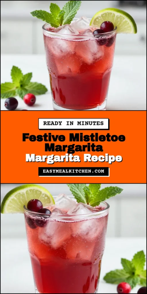 Get ready to impress your guests with this delightful Mistletoe Margarita recipe! This festive cocktail with cranberries and refreshing mint is the perfect holiday drink. Enjoy a sparkling cranberry margarita that’s not only easy to make but also a cheerful addition to your Christmas celebrations. Serve this easy Christmas cocktail at your next gathering and watch it disappear! Try it now! #MistletoeMargarita #HolidayCocktails #ChristmasDrinks #FestiveCocktails