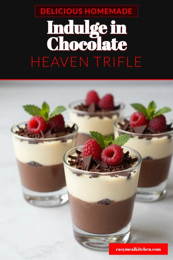 Indulge in this irresistible Baileys Chocolate Cheesecake Trifle, the perfect centerpiece for your next gathering! This layered chocolate trifle features an easy no-bake cheesecake recipe, creamy chocolate pudding, and crushed chocolate cookies for a decadent dessert that delights. Discover how to create this stunningly simple chocolate cheesecake trifle and impress your guests. Save this recipe for your collection of decadent dessert recipes! #chocolatecheesecaketrifle #easychocolatedesserts #decadentdessertrecipes #layeredchocolatetrifle