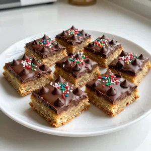To make these yummy cookie bars, you need some basic ingredients. Here&rsquo;s the list: - 2 1/2 cups all-purpose flour - 1 cup unsalted butter, softened to room temperature - 1 cup granulated sugar - 1/2 cup brown sugar, firmly packed - 2 large eggs - 1 teaspoon vanilla extract - 1 teaspoon baking powder - 1/2 teaspoon baking soda - 1/2 teaspoon salt - 1 teaspoon ground cinnamon - 1 cup semi-sweet chocolate chips - 1 cup holiday-themed sprinkles These ingredients create a soft and chewy base. The butter gives the bars a rich flavor. The sugars add sweetness and help with texture. The eggs bind everything together, making the bars nice and tender. While the basic recipe is great, you can add extra fun! Here are some ideas: - 1/2 cup chopped nuts (like walnuts or pecans) Nuts add a nice crunch and flavor to your cookie bars. You can mix and match to find what you love best. Choosing good ingredients makes a big difference. Here are some tips: - Butter: Use unsalted butter for better control of salt. Look for high-fat butter for a creamier taste. - Flour: Choose all-purpose flour that is fresh. It should feel soft and light. - Sugars: Granulated and brown sugars should be free of lumps. This helps in blending. - Chocolate Chips: Use semi-sweet chocolate chips for a classic taste. Check that they are fresh for the best melt. - Sprinkles: Pick colorful sprinkles that match your theme. They add joy and color to the bars. Using high-quality ingredients leads to better flavor and texture in your cookie bars. {{ingredient_image_2}} Start by preheating your oven to 350&deg;F (175&deg;C). Grab a 9x13 inch baking pan. Line it with parchment paper. Make sure some paper hangs over the sides. This will help you lift the cookie bars out later. In a large mixing bowl, place your softened butter. Add the granulated sugar and brown sugar. Use an electric mixer to blend them together. Mix for about 2-3 minutes. You want the mix to look light and fluffy. In another bowl, combine the all-purpose flour, baking powder, baking soda, salt, and ground cinnamon. Use a whisk to blend them well. This step ensures your cookie bars will rise nicely. Now, take your wet mixture with butter and sugars. Crack in the eggs one by one, mixing after each. Add the vanilla extract and mix until smooth. Gradually add the dry mix to the wet mix. Stir gently with a spatula until just combined. Be careful not to overmix; this keeps your bars tender. Fold in the chocolate chips and holiday-themed sprinkles. If you like nuts, add those too. Spread the batter evenly in the baking pan with a spatula. Bake for 25-30 minutes. The edges should turn golden brown. Stick a toothpick in the center; it should come out clean. Let the bars cool for 10 minutes in the pan. Then lift them out using the parchment paper. Place them on a wire rack to cool completely before cutting into squares. To get soft and chewy cookie bars, focus on mixing. Cream the butter and sugars until fluffy. This step adds air, making the bars light. When mixing dry ingredients, be gentle. Overmixing can create tough bars. Fold in chocolate chips and sprinkles carefully. This keeps the texture tender. Bake until the edges turn golden brown. A toothpick should come out clean from the center. For a festive touch, arrange your cookie bars on a colorful platter. Use holiday-themed sprinkles on top for extra cheer. Drizzle some melted chocolate over the bars for a fun look. You can also place a few nuts on top for crunch. Add some fresh mint leaves for a pop of color. These small details make your bars stand out at parties. One mistake is using cold butter. Always use softened butter for the best texture. Another is not lining the baking pan properly. This can make it hard to remove the bars later. Avoid opening the oven door too soon. This can cause the bars to sink. Lastly, don&rsquo;t skip cooling time. Letting them cool helps the bars set correctly. Pro Tips Chill the Dough: If you have time, chill the cookie dough for about 30 minutes before baking. This helps the flavors to meld and can result in a thicker, chewier bar. Use Quality Chocolate: Using high-quality semi-sweet chocolate chips can elevate the flavor of your cookie bars significantly. Look for brands with higher cocoa content for a richer taste. Check for Doneness: To ensure your cookie bars are perfectly baked, start checking for doneness a few minutes before the suggested baking time. They should be golden brown at the edges and slightly soft in the center. Customize the Toppings: Feel free to get creative with your toppings! Substitute holiday-themed sprinkles with crushed candy canes or colored chocolate for a festive twist. {{image_4}} You can change the flavors to fit your taste. Try swapping the semi-sweet chocolate chips for other types. Dark chocolate chips add a rich taste. White chocolate brings a sweet twist. You might also like adding peanut butter chips for a nutty flavor. If you want a fruity touch, mix in dried cranberries or cherries. Each option will make your cookie bars unique! If you want gluten-free bars, you can use gluten-free flour. Look for a blend that works well in baking. Replace the all-purpose flour with 2 1/2 cups of gluten-free flour. This swap keeps the taste and texture great. Always check that your baking powder is gluten-free too. Your gluten-free bars will still be festive and fun! Make your cookie bars even more festive with fun toppings. Use different holiday-themed sprinkles for a bright look. You can choose red and green sprinkles for Christmas cheer. If you love chocolate, drizzle melted white or dark chocolate on top. You could even add crushed candy canes for a minty flavor. These small changes make your cookie bars perfect for any holiday party! To keep your Christmas cookie bars fresh, store them in an airtight container. Place a piece of parchment paper between layers to prevent sticking. You can also wrap them tightly in plastic wrap for extra protection. Keep the container in a cool, dry place away from sunlight. This helps maintain their texture and flavor. You can freeze cookie bars for long-term storage. First, let them cool completely. Then, cut them into squares and wrap each piece in plastic wrap. Place the wrapped squares in a freezer-safe bag. Make sure to remove as much air as possible. When you want to enjoy them, take out a square and let it thaw at room temperature. You can also warm them in the microwave for a few seconds. Stored properly, your cookie bars will last up to a week at room temperature. If you freeze them, they can stay fresh for up to three months. Just remember to label your container or bag with the date. This way, you can keep track of how long they&rsquo;ve been stored. Enjoy your festive treat any time! Yes, you can make these cookie bars in advance. I often bake them a day or two before my holiday events. After they cool, cut them into squares and store them in an airtight container. They stay fresh for several days. If you want to keep them longer, freeze the bars. Wrap them tightly in plastic wrap, then put them in a freezer bag. You can tell the cookie bars are done when the edges turn a nice golden brown. Another way is to insert a toothpick into the center. If it comes out clean or with a few crumbs, they are ready. Avoid overbaking to keep them soft and chewy. If you need to replace eggs, you have options. You can use applesauce, mashed bananas, or yogurt. Each option works well. For one egg, use 1/4 cup of applesauce or mashed banana. If you use yogurt, 1/4 cup works too. These swaps help keep your bars moist. Absolutely! You can mix and match chocolate chips. Dark chocolate, milk chocolate, or even white chocolate can work. You can also use butterscotch or peanut butter chips for a fun twist. Get creative and find your favorite combination! You learned about the key ingredients for Christmas cookie bars. This includes both essentials and fun add-ins. I guided you through easy steps for baking these treats. I also shared tips for perfect texture and festive decorating. Lastly, we discussed storage tips to keep your bars fresh. Now you&rsquo;re ready to make delicious cookie bars for the holiday season! Enjoy your baking and share these joyful treats with friends and family.