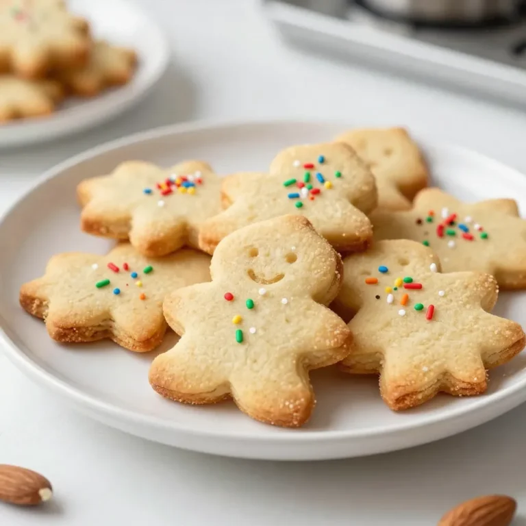 To make these soft Christmas sugar cookies, gather the following ingredients: - 2 ¾ cups all-purpose flour - 1 teaspoon baking powder - ½ teaspoon baking soda - ¼ teaspoon salt - 1 cup unsalted butter, softened - 1 ½ cups granulated sugar - 1 large egg - 1 teaspoon pure vanilla extract - 1 teaspoon almond extract - ½ teaspoon ground cinnamon - Colored sugar or holiday sprinkles for decoration Measuring your ingredients correctly is key. Here are some simple tips: 1. Flour: Spoon flour into your measuring cup. Do not scoop directly from the bag. This prevents packing and ensures you don't use too much. 2. Sugar: Granulated sugar can be scooped, but tap the cup gently to level it off for accuracy. 3. Butter: If your butter is cold, let it sit at room temp for about 15-20 minutes. It should be soft but not melted. 4. Baking Powder and Baking Soda: Use a clean, dry measuring spoon to avoid contamination. Level off the spoon with a straight edge. If you have dietary needs, you can still enjoy these cookies. Here are some swaps: - Gluten-Free: Use a gluten-free flour blend instead of all-purpose flour. - Dairy-Free: Substitute unsalted butter with coconut oil or a dairy-free margarine. - Egg-Free: Use a flaxseed egg (1 tablespoon ground flaxseed mixed with 2.5 tablespoons water) for each egg. - Nut-Free: Omit the almond extract and use more vanilla extract instead. These tips can help you create delicious cookies, no matter your needs! {{ingredient_image_2}} Start by preheating your oven to 350°F (175°C). This step is key for even baking. While the oven heats, line two baking sheets with parchment paper. This paper helps cookies not stick and makes cleanup easy. In a medium bowl, mix together 2 ¾ cups of all-purpose flour, 1 teaspoon of baking powder, ½ teaspoon of baking soda, ¼ teaspoon of salt, and ½ teaspoon of ground cinnamon. Whisk these together well. This mix gives your cookies great flavor and texture. In a large bowl, use an electric mixer to cream 1 cup of softened unsalted butter with 1 ½ cups of granulated sugar. Mix for about 3-4 minutes until it is light and fluffy. This step adds air, making cookies soft and tender. Add 1 large egg, 1 teaspoon of pure vanilla extract, and 1 teaspoon of almond extract to the butter and sugar. Beat until smooth and well combined. Be careful not to overmix during this step. Scoop rounded balls of dough, using about a tablespoon for each cookie. Place them on the lined baking sheets, leaving about 2 inches between each ball. Optionally, flatten each ball slightly and sprinkle with colored sugar or festive sprinkles. This adds a fun touch. Bake the cookies for 8-10 minutes. Watch them closely. The edges should set, and the tops should turn a light golden color. Remove them from the oven and let them cool on the sheets for 5 minutes before moving them to a wire rack. This cooling time helps set their texture just right. To make your sugar cookies extra soft, focus on creaming the butter and sugar. Mix them until light and fluffy, about 3-4 minutes. This step adds air and gives the cookies a soft texture. Use unsalted butter, as it helps control the salt in your cookies. Always use room temperature butter for the best results. Cooling your cookies properly is key. After baking, let them stay on the sheet for 5 minutes. This helps them set. Then, move them to a wire rack. This allows air to circulate around the cookies and keeps them soft. Avoid stacking them until they cool completely to prevent sogginess. Watch the baking time closely. Bake your cookies for 8-10 minutes. They should look set at the edges and slightly golden on top. If you leave them too long, they will harden. Every oven is different, so check them early. This way, you can catch them at just the right moment. Pro Tips Chill the Dough: For even softer cookies, chill the dough for at least 30 minutes before baking. This helps prevent spreading and enhances the texture. Use Fresh Ingredients: Ensure your baking powder and baking soda are fresh for the best rise. Old leavening agents can lead to flat cookies. Experiment with Flavors: Feel free to add other extracts like peppermint or citrus zest for a unique twist on the classic flavor profile. Check for Doneness: Remove cookies from the oven when they are just set and lightly golden at the edges. They will continue to firm up as they cool. {{image_4}} You can make soft Christmas sugar cookies unique by adding flavors. Try using lemon zest for a bright twist. Just a teaspoon adds a fresh kick. Another option is to add peppermint extract for a holiday feel. Use only a half teaspoon, as it can be strong. You can even mix in spices like nutmeg or cardamom for warmth. These small changes can make your cookies stand out. Frosting can really bring your cookies to life. Use a simple buttercream for a classic look. Just mix butter, powdered sugar, and vanilla extract. Add milk to get the right spreadable texture. You can also make royal icing for a smooth finish. This icing dries hard, perfect for detailed designs. Use food coloring to create festive shades. Red, green, and white are great for Christmas. Sprinkles add fun and color to your cookies. You can use holiday-themed mixes for a festive look. Think snowflakes, Christmas trees, or candy canes. If you want something simple, colored sugar works well too. Just sprinkle it on before baking for a crunchy topping. Edible glitter can add sparkle and magic, making cookies extra special. Let your creativity shine with these fun decorations! To keep your cookies soft, store them in an airtight container. Line the bottom with parchment paper. Place a slice of bread in the container to add moisture. This tip helps the cookies stay fresh for longer. Avoid stacking the cookies too high to prevent squishing. You can freeze these cookies for up to three months. First, let them cool completely. Then, wrap each cookie in plastic wrap or foil. Place them in a freezer bag, removing as much air as possible. Label the bag with the date. When ready to eat, thaw them at room temperature. These cookies last about one week at room temperature. If you want to enjoy them warm, preheat your oven to 300°F (150°C). Place the cookies on a baking sheet and heat for 5-7 minutes. This method restores their soft texture and brings back that fresh-baked flavor. Yes, you can use powdered sugar. It will make your cookies softer. Keep in mind, using powdered sugar can change the texture a bit. For best results, use a mix of both sugars. This helps hold the cookie shape better while still being soft and tasty. If your dough is too sticky, add a little more flour. Start with one tablespoon at a time. Mix well after each addition. You want the dough to be soft but not stick to your hands. If it still sticks, chill the dough in the fridge for 30 minutes. This helps it firm up and makes it easier to work with. To make these cookies egg-free, try using applesauce. Replace one egg with ¼ cup of unsweetened applesauce. You can also use a flax egg. Mix one tablespoon of ground flaxseed with three tablespoons of water. Let it sit for a few minutes until it thickens, then use it in place of one egg. Both options will keep your cookies soft and yummy. Yes, you can make these cookies ahead of time. You can freeze the dough for later use. Shape the dough into balls, place them on a tray, and freeze until solid. Then, transfer the balls to a bag. When you’re ready to bake, just pop them in the oven, adding a few extra minutes to the baking time. To make your cookies chewy, don’t overmix the batter. Mix until just combined. You can also add an extra tablespoon of butter for a softer texture. Letting the cookies cool on the baking sheet for a few minutes before moving them to a wire rack helps keep them chewy too. You’ve learned how to make soft Christmas sugar cookies from the ingredients to storage. Remember to measure well and follow the steps for the best dough. Use tips for extra softness and try fun variations. Store cookies properly to keep them fresh for later. Baking can be simple and fun, especially with these techniques. Enjoy making and sharing your cookies this holiday season!