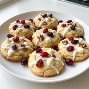 White Chocolate Cranberry Cookies Simple and Sweet