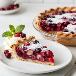 Nantucket Cranberry Pie Flavorful Holiday Delight
