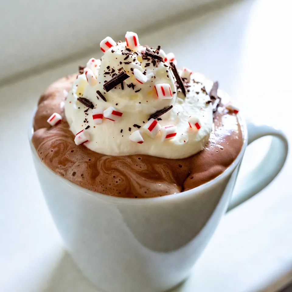 - 1 cup strong brewed coffee or 1-2 shots of espresso - 1 cup milk (your choice: dairy, almond, oat, etc.) - 2 tablespoons unsweetened cocoa powder - 2 tablespoons granulated sugar (adjust to taste) - 1/2 teaspoon pure peppermint extract I love the strong brewed coffee or espresso in this drink. It gives the latte a rich base. You can choose any milk you like. Dairy, almond, or oat milk all work great. Unsweetened cocoa powder adds a deep chocolate flavor. Adjust the sugar based on how sweet you want your drink. The peppermint extract brings in that holiday cheer. - Whipped cream - Crushed peppermint candies - Optional: Chocolate shavings Toppings make this drink shine. Whipped cream adds a fluffy texture. Crushed peppermint candies give a nice crunch and extra flavor. If you want, add chocolate shavings for a sweet touch. These little details turn a simple drink into a festive treat. Enjoy making your Peppermint Mocha Latte just the way you like it! {{ingredient_image_2}} To start, you can brew strong coffee or make espresso. Use a coffee maker or a French press for coffee. For espresso, a machine or stovetop pot works well. The goal is to have a robust base for your latte. Use fresh coffee beans for the best flavor. If using ground coffee, choose a medium to fine grind. Brew about 1 cup of coffee or pull 1-2 shots of espresso. Pour it into a large coffee mug and set it aside while you prepare the cocoa milk. In a small saucepan, pour 1 cup of your choice of milk. You can use dairy milk, almond, or oat milk. Heat the milk over medium heat, but don’t let it boil. Add 2 tablespoons of unsweetened cocoa powder and 2 tablespoons of granulated sugar to the milk. Use a whisk to mix well. Keep stirring until the cocoa and sugar dissolve. This creates a smooth and creamy chocolate base. Once hot, take it off the heat and stir in 1/2 teaspoon of pure peppermint extract. This will give your drink a fresh, minty flavor. Now it’s time to layer your drink! Pour the peppermint cocoa milk gently over your brewed coffee or espresso. This gives a nice layered look. Top it off with a generous swirl of whipped cream. This adds a festive touch to your drink. Then, sprinkle crushed peppermint candies on top for crunch. If you want an extra special treat, add some chocolate shavings as well. Serve your Peppermint Mocha Latte warm and enjoy the cozy flavors! You can change the sugar level to fit your taste. If you want it sweeter, add more sugar. Start with the 2 tablespoons from the recipe. Taste it after mixing and adjust as needed. You can also try honey or maple syrup for a unique touch. These options can add a different flavor too. Want a richer taste? Try adding a touch of vanilla extract. Just 1/4 teaspoon can elevate your latte. You might also use dark chocolate instead of cocoa powder. This can make your drink even more decadent. Another option is to add a splash of flavored syrup. Peppermint or mocha syrups work well and can boost the flavor. A pretty drink makes it more special. Use a clear glass to show off the layers. When you add whipped cream, pile it high for fun. Sprinkling crushed peppermint candies on top adds color and crunch. If you want to impress, add chocolate shavings for a gourmet touch. You can even serve it with a festive straw or a cute stirrer. Pro Tips Use Fresh Coffee: For the best flavor, always use freshly brewed coffee or espresso. The aroma and taste will significantly enhance your latte experience. Experiment with Milk: Try different types of milk to find your perfect match. Almond, oat, or even coconut milk can add unique flavors to your peppermint mocha. Control the Sweetness: Adjust the sugar to your preference. Start with the recommended amount and add more if you like it sweeter. Garnish Creatively: Add a personal touch with various toppings like chocolate shavings, caramel drizzle, or even a sprinkle of cinnamon for an extra festive flair. {{image_4}} You can make a dairy-free Peppermint Mocha Latte. Use non-dairy milk like almond, oat, or coconut milk. Each type gives a unique taste. Almond milk adds a nutty flavor. Oat milk makes it creamy. Coconut milk brings a tropical twist. Simply replace regular milk with your choice. You can enhance your latte with flavors. Try adding vanilla extract for a warm touch. A splash of chocolate syrup gives a richer flavor. Mix in one or both for something special. These small changes can change your drink's whole vibe. Want it cold? Make an iced version! Start by brewing your coffee or espresso. Let it cool completely. In a glass, add ice cubes. Pour in the cooled coffee. Top it with your peppermint cocoa milk mixture. Finish with whipped cream and crushed candies. This will keep you refreshed while enjoying holiday flavors! To store the cocoa mixture and peppermint extract, follow these steps: - Cocoa Mixture: Pour any leftover cocoa mixture into an airtight container. Store it in the fridge for up to five days. When you want to use it, gently reheat it on the stove or in the microwave. Stir well before using. - Peppermint Extract: Keep your peppermint extract in a cool, dark place. It can last for a long time if stored properly. Always make sure the cap is tightly closed. When it comes to reheating your latte ingredients, here’s what I recommend: - Reheating the Cocoa Mixture: Use low heat on the stove. Stir constantly to avoid burning. If using a microwave, heat in short bursts, stirring in between. - Storing Prepared Latte: If you have leftover latte, pour it into a container with a lid. Store it in the fridge for up to two days. To enjoy it later, reheat gently. Stir well to mix the ingredients again before serving. For the best flavor, I recommend using strong brewed coffee or espresso. Espresso gives a rich, bold taste that pairs well with the sweet chocolate and mint. If you choose brewed coffee, make it strong to balance the milk and cocoa. You can use any coffee beans, but look for a medium to dark roast for a deeper flavor. Freshly ground coffee enhances the aroma and taste. Yes, you can make this latte sugar-free! Use sugar substitutes like stevia or monk fruit. These options keep the sweetness without the carbs. However, remember that some sugar substitutes may alter the flavor. Start with a small amount and adjust to your taste. You can also add pure cocoa for a richer flavor without sugar. To make a large batch, simply scale the recipe. For every four servings, brew 4 cups of strong coffee or 8 shots of espresso. Use 4 cups of milk, 8 tablespoons of cocoa powder, and adjust the sugar and peppermint extract to taste. Heat the milk mixture in a larger pot. Serve in individual mugs and top with whipped cream and peppermint candies for a festive touch. In this blog post, we explored how to make a delicious Peppermint Mocha Latte. We covered key ingredients, step-by-step brewing, and tips for customization. You learned how to mix strong coffee with cocoa and peppermint, and we shared variations like dairy-free options and iced lattes. Remember, don’t fear adjusting sweetness and flavors to suit your taste. Get creative with your toppings and enjoy this treat. Making this latte is fun and satisfying, perfect for cozy moments.